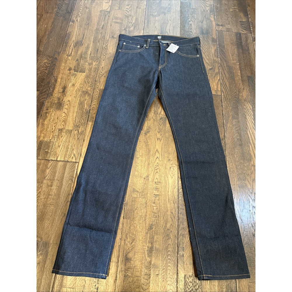 Grmrcy Cone Denim Raw Indigo Slim Straight Jeans 30 NWT USA Heavy Button Fly